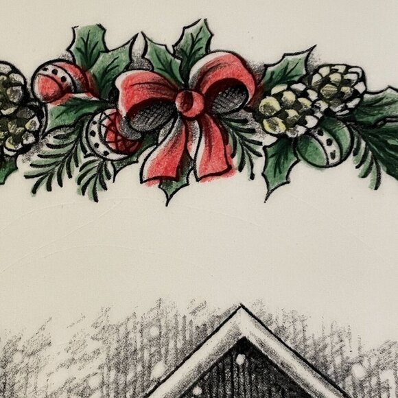 Royal Stafford Christmas Home 13" Holiday Christmas Serving Bowl Made in England - Picture 5 of 7